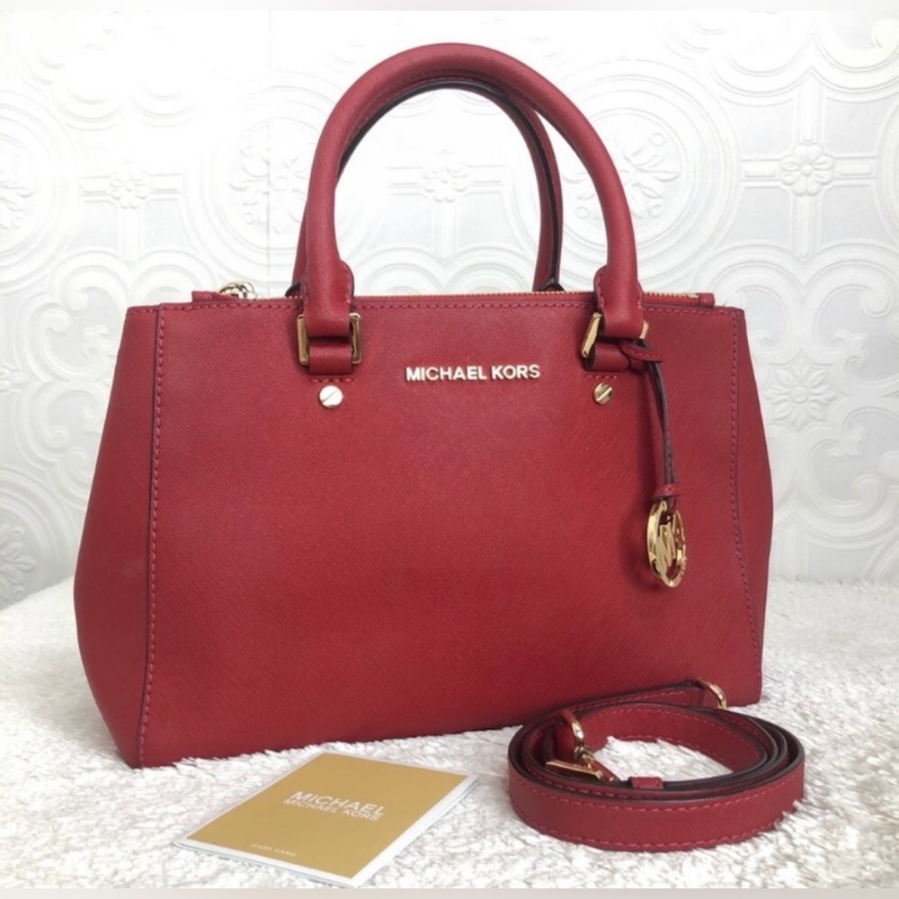 Michael Kors Bold Red Satchel